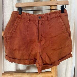 Earthy Brown, Bella Dahl, Linen Shorts